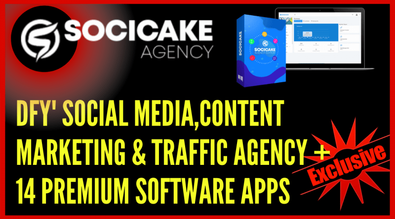 'Done For You' Social Media, Content Marketing & Traffic Agency + 14 PREMIUM Software Apps Bundle