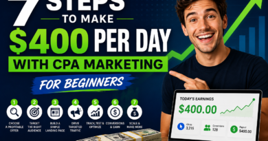 7 Steps To Make $400 per Day With CPA Marketing